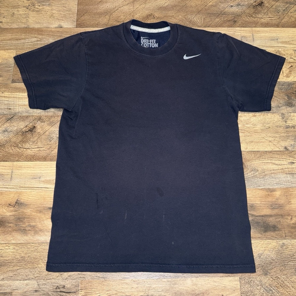 Nike Dri Fit Cotton Tee Men's Size Small Black